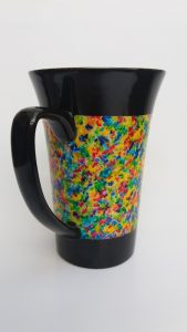 peinture sur porcelaine mug trianon ollection Confetti